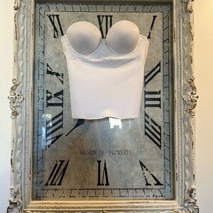 Strapless Bustier Bra Top - White